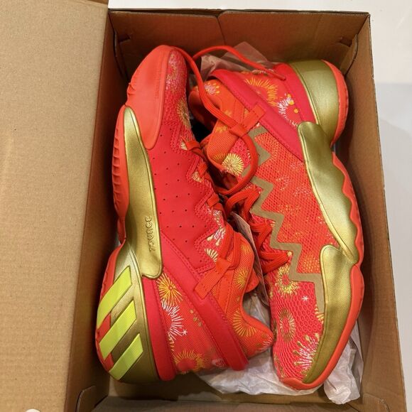 Adidas D.O.N Issue #2 FX7425 Explosives Orange Basketball Shoes Men\'s Size 8.5 main image 9